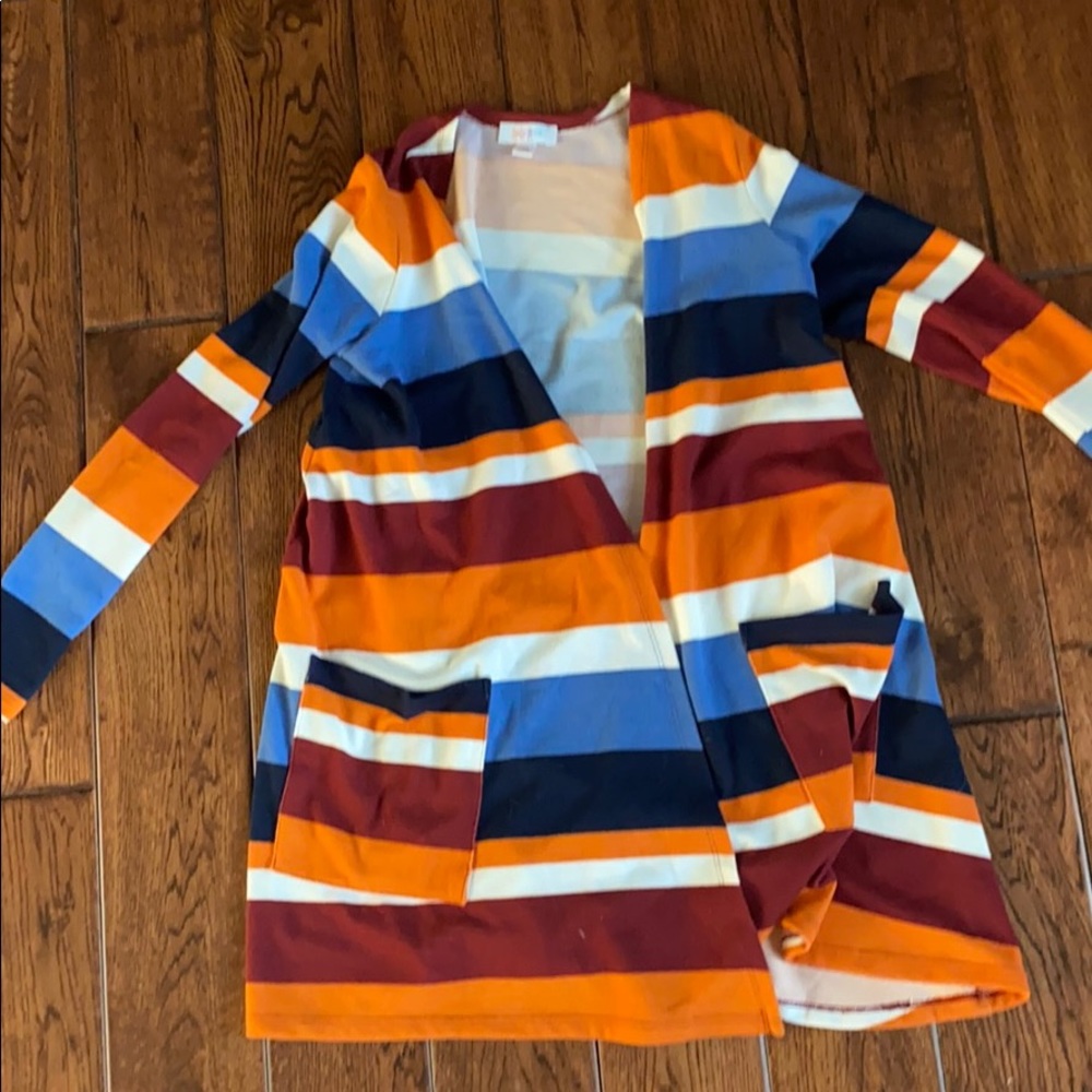 Lularoe adorable striped cardigan